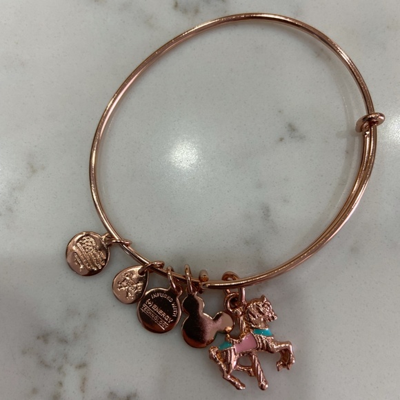 Disney x Alex and Ani // I Live in Fantasy Land Bracelet Set // Rose Gold - Picture 3 of 10